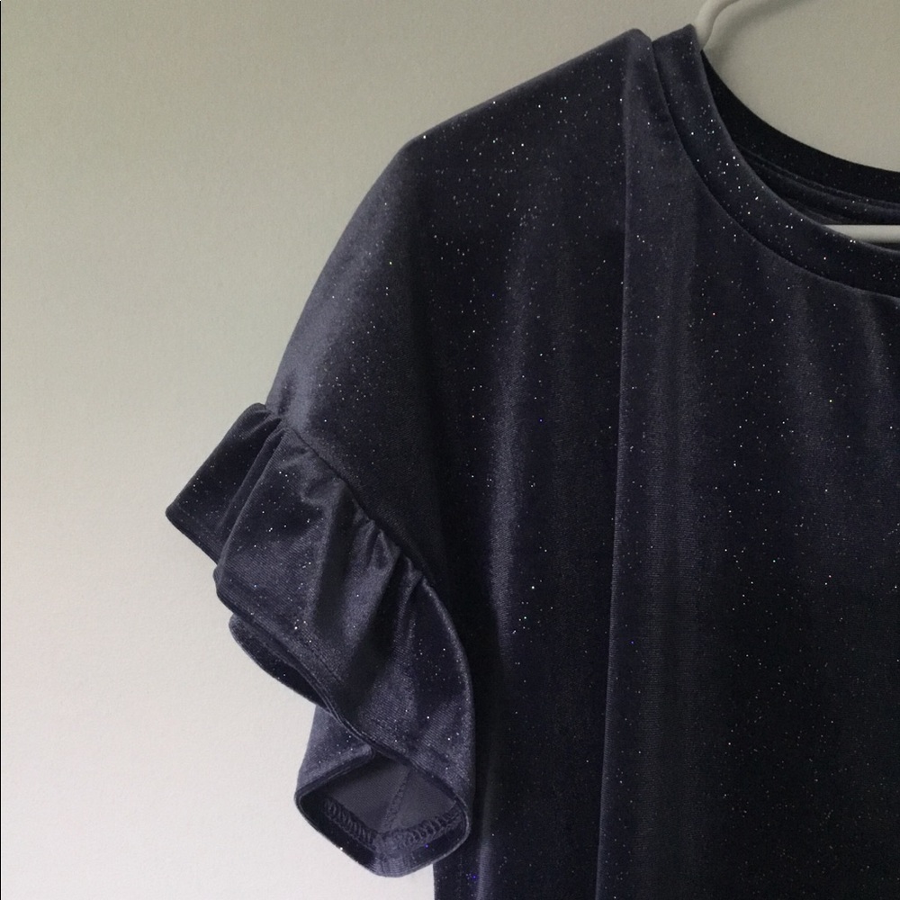 Gorgeous Sparkling Ruffle Top - Picture 2 of 5